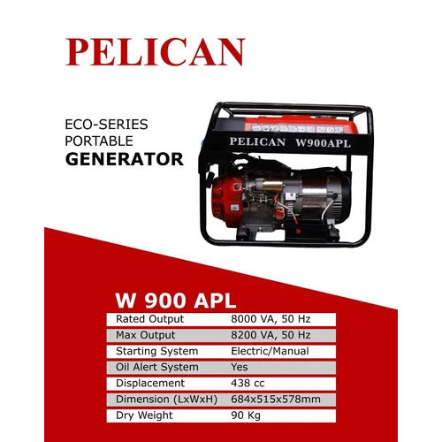 Red 8Kva Petrol Generator