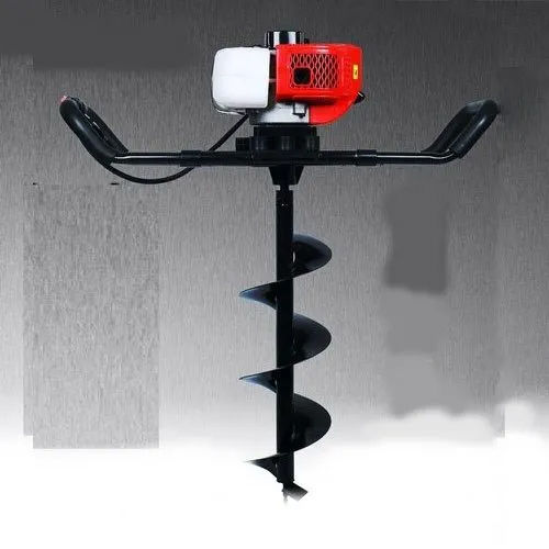 Red 82Cc 5Hp Earth Auger With Bit