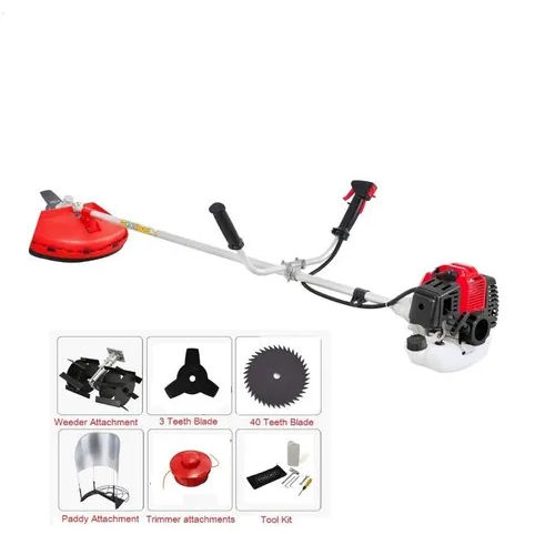 Red 4 Stroke Petrol Brush Cutter With Weeder