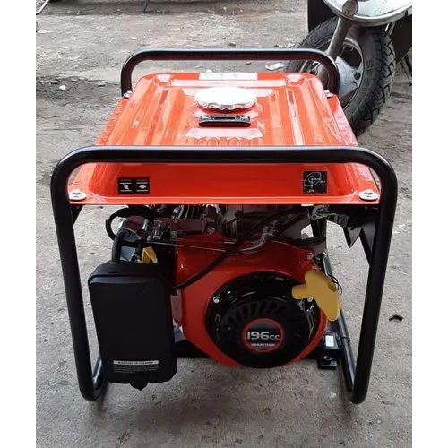 Red 1200Watt Petrol Semi Silent Generator Single Phase