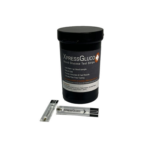 Glucose Test Strips Box Of 50 Strips Xpress Glucometer Strips Sugar Test Color Code: Orange