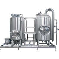 Brewing Equipment - Stainless Steel, Industrial Size, Manual Control System | Automatic Operation, Versatile Brewing For Lagers, Ipas, And Stouts