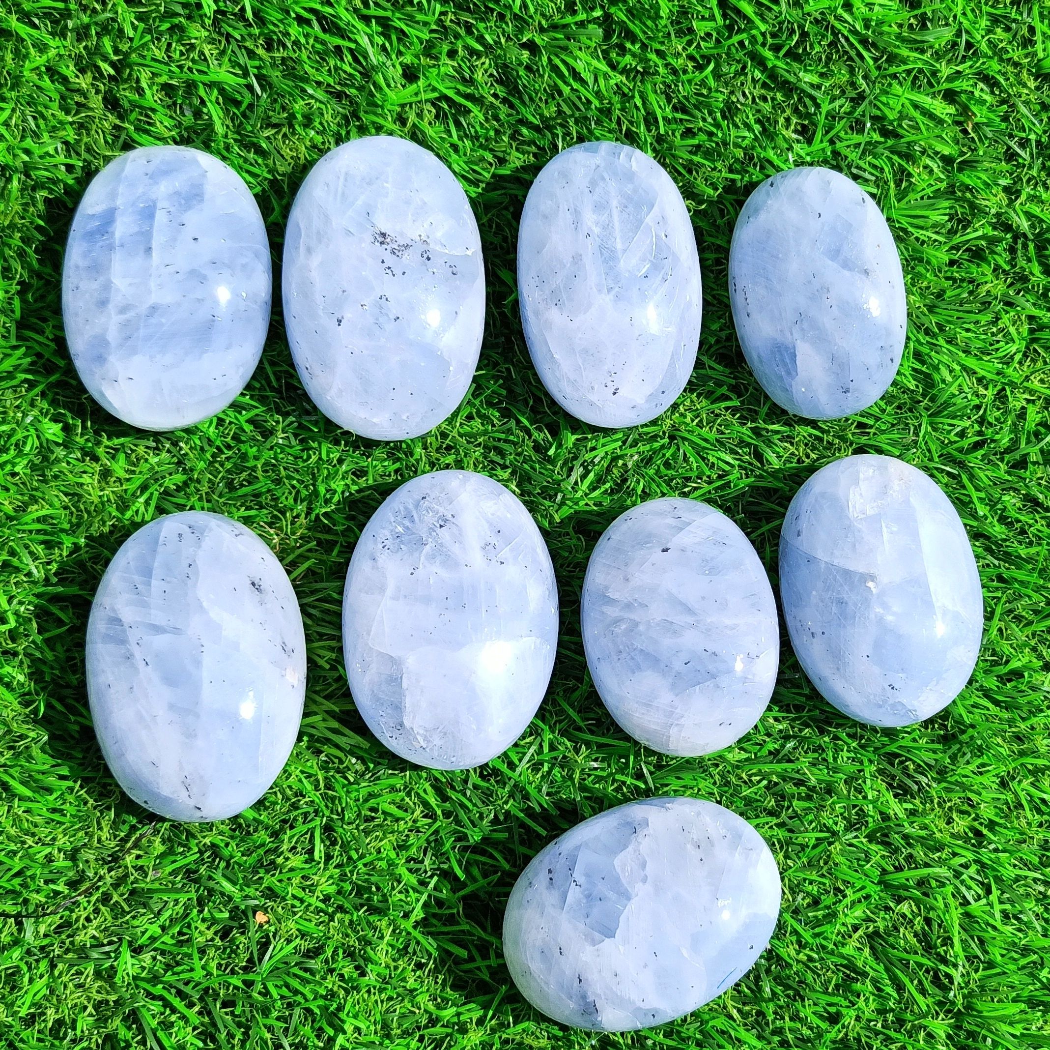 Blue Calcite Palmstone