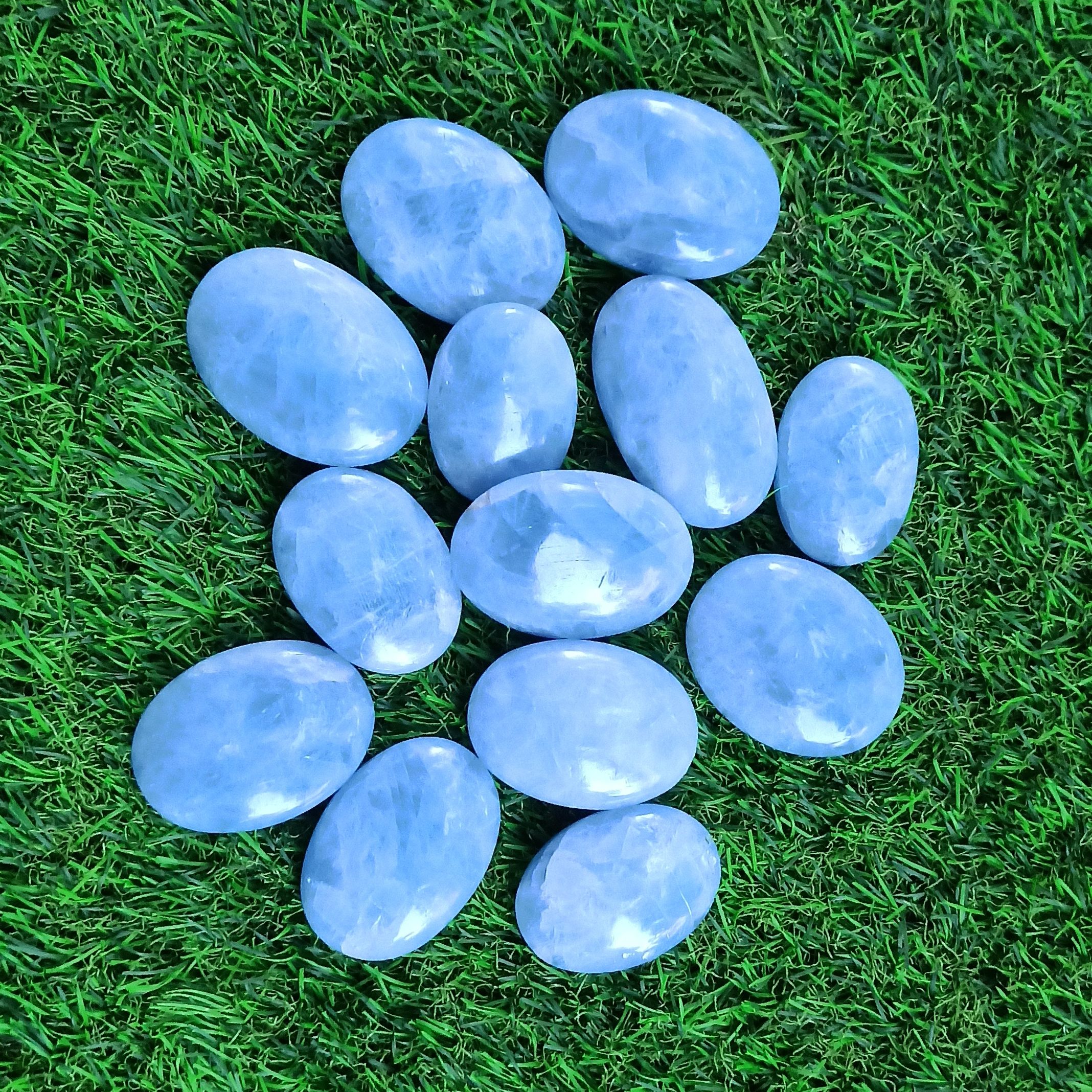 Blue Calcite Palmstone