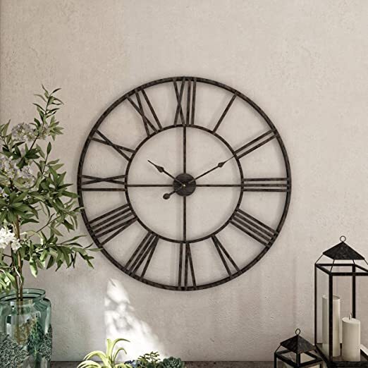 Roman number Metal WALL CLOCK