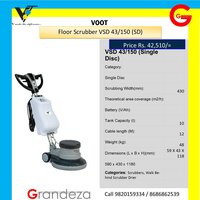 VOOT VSD 43/150 Single Disk Floor Scrubber