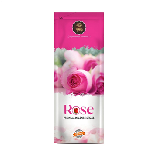 Rose Premium Incense Sticks - 100% Natural Bamboo , Rough Texture, Black Color | Eco-Friendly, Aromatic, Anti-Odour, Religious Use