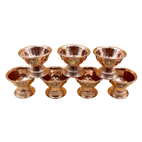 Copper Tibetan Offering Bowl
