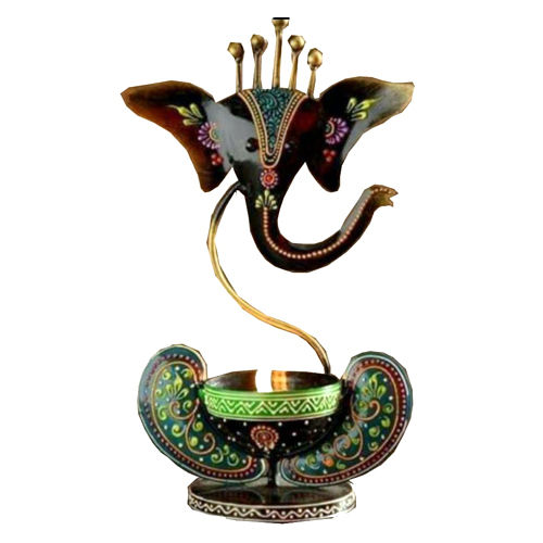 T Light Ganesha Candle Holder