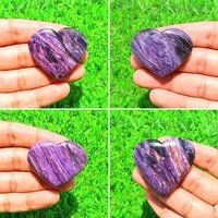 Charoite Hearts