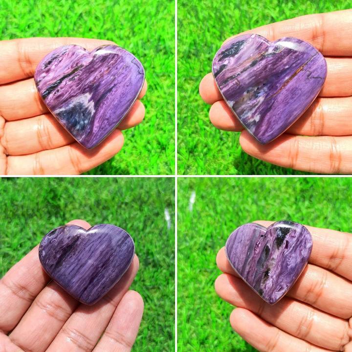 Charoite Hearts