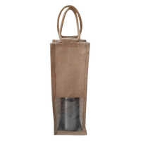 Jute Bottle Bag - High-quality Jute Material, Custom Sizes Available, Assorted Colors - Eco-friendly, Spacious Interior For Daily Use