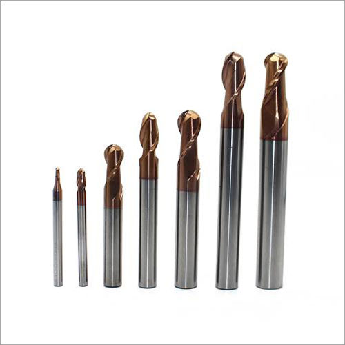 Solid Carbide Ball Nose 55Hrc - Color: Silver