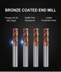 Solid Carbide End Mills 55 HRC