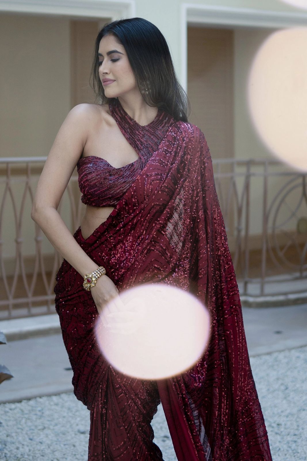 PARTY WEAR GEORGETTE SEQUANCE EMBROIDERED WORK SAREE