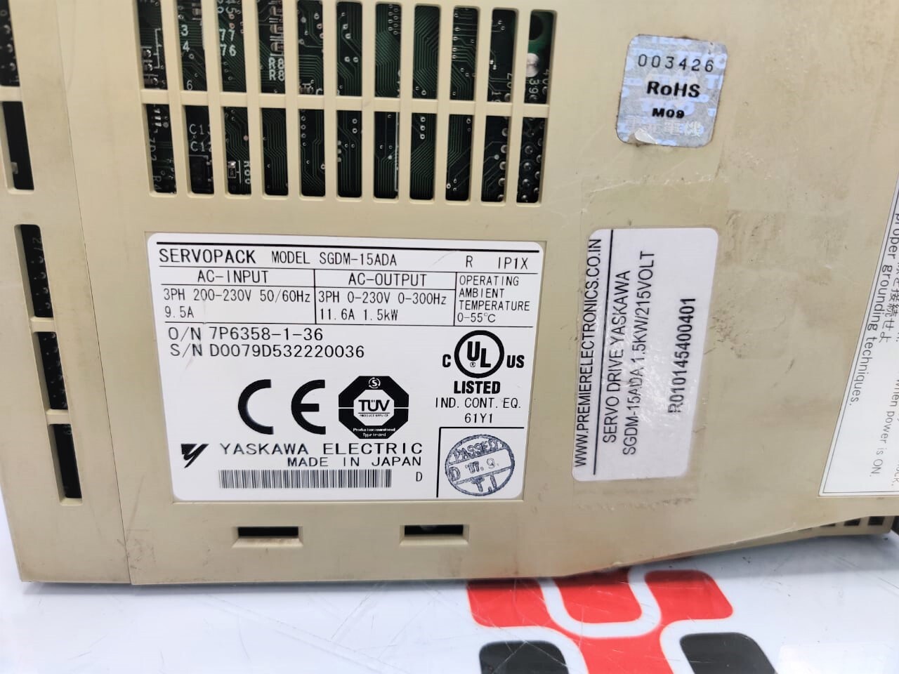 YASKAWA SERVO DRIVE SGDM-15ADA