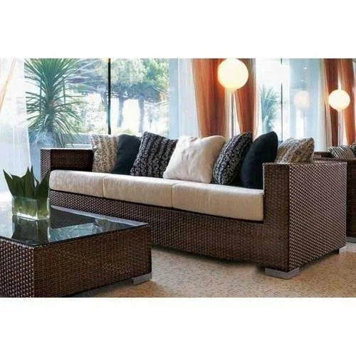 Wooden Brown Leather L Shape Sofa, For Hotel, Living Room at Rs 48000/piece  in Bengaluru