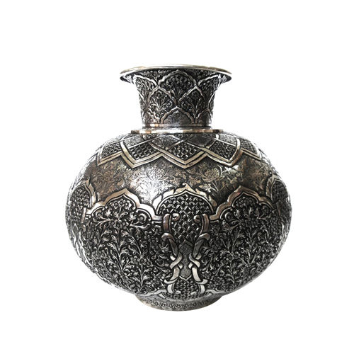 Metal Decorative Silver Kalash