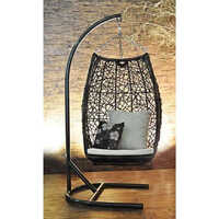 Wicker Outdoor Swing Chair With Stand - Size: 1 Seater