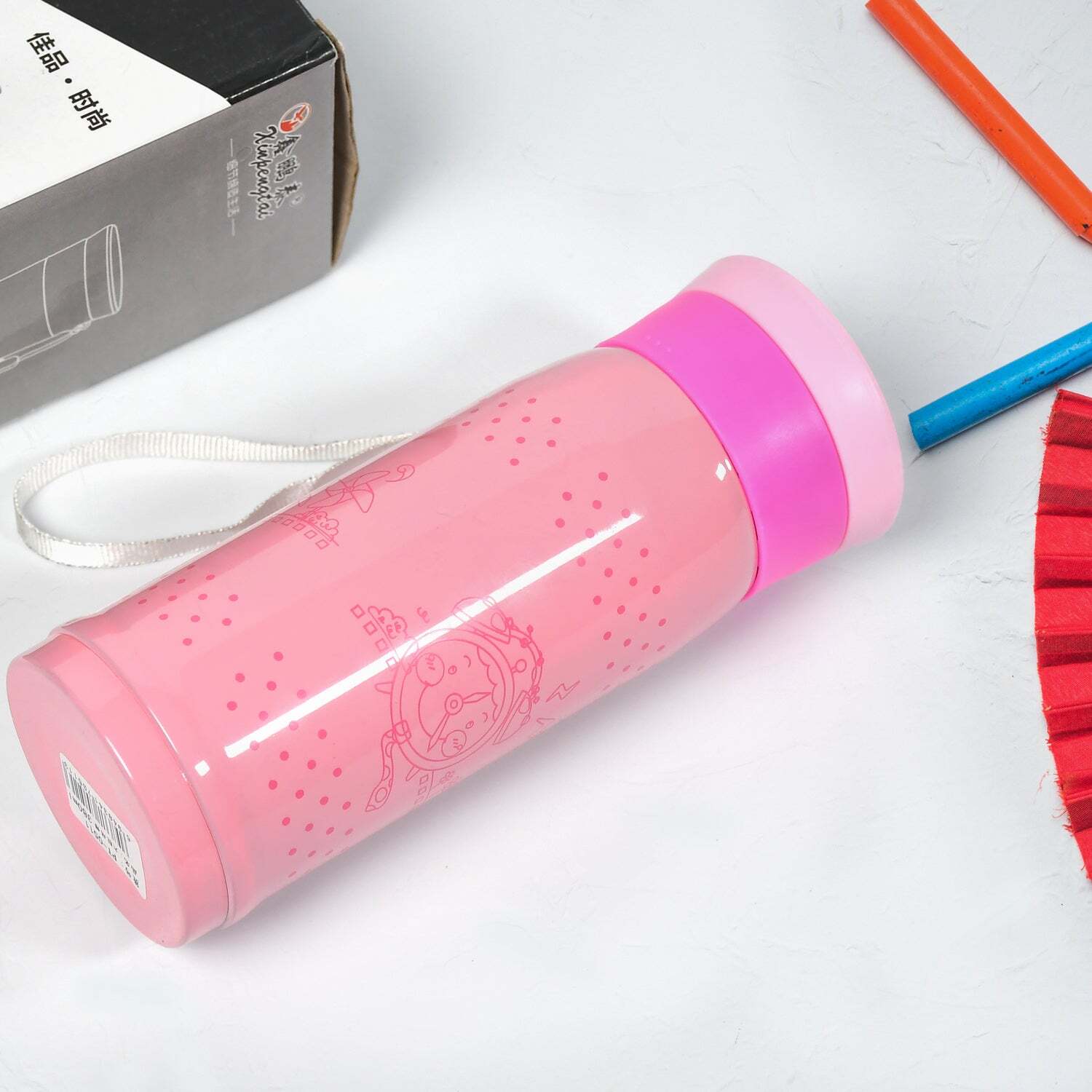STEEL PREMIUM DRINKING WATER BOTTLE 380ML BOTTLE FOR LEAK PROOF OFFICE BOTTLE GYM BOTTLE HOME KITCHEN TREKING BOTTLE TRAVEL BOTTLE (6778)