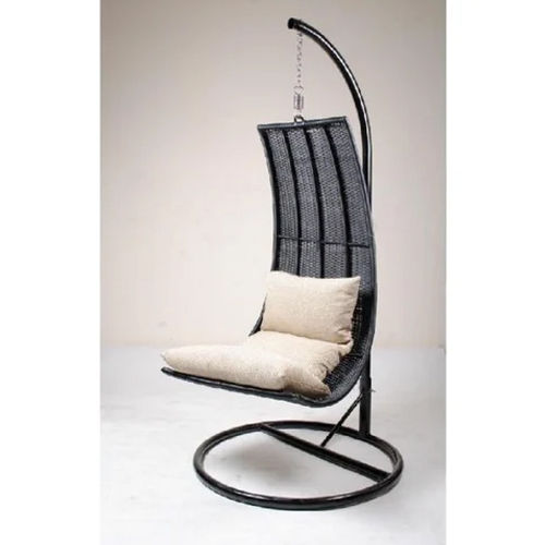 Steel 1 Seater Swing Wicker Hanging Chair With Stand