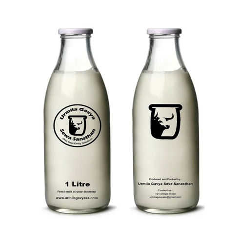 1 Ltr Milk Glass Bottle