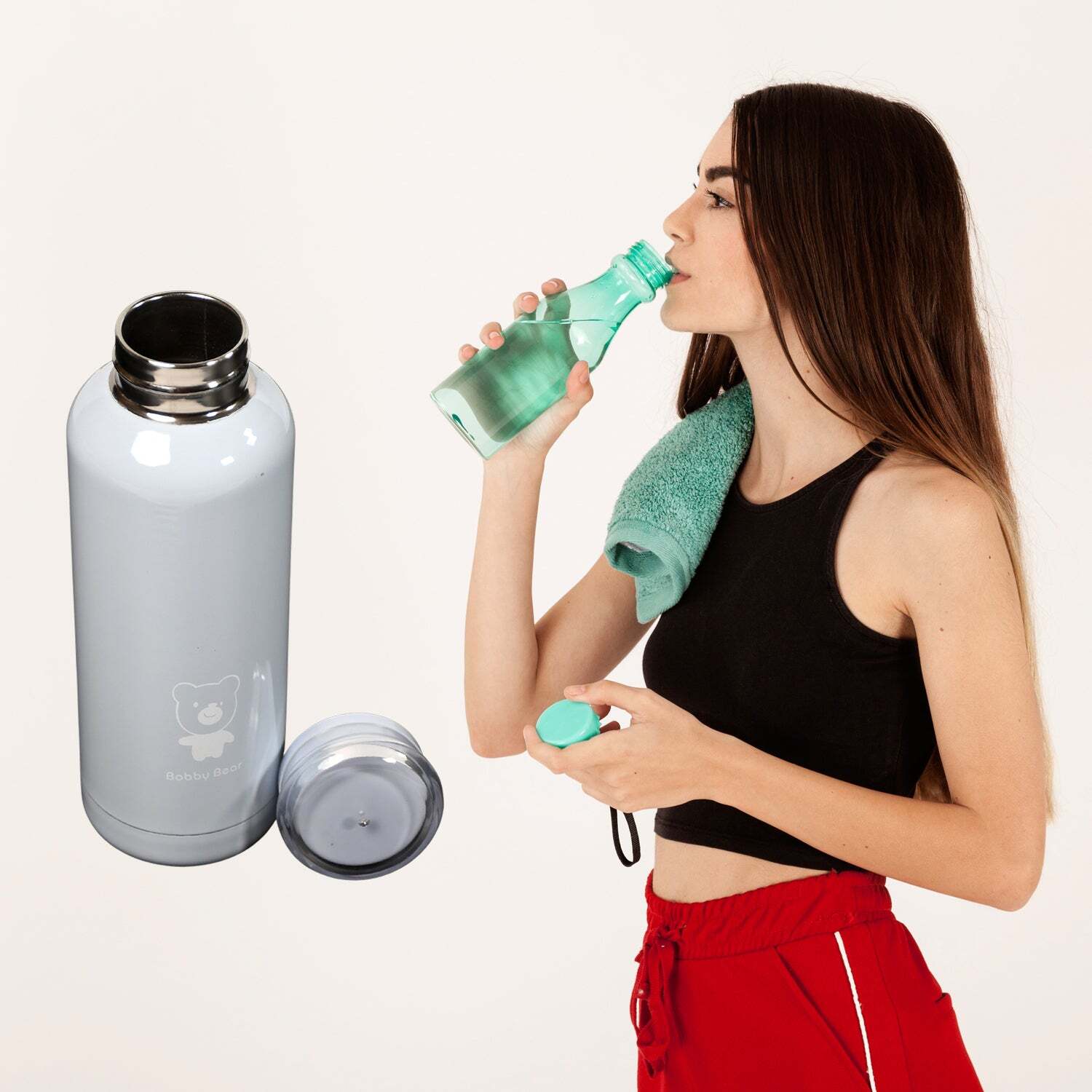 DOUBLE WALL VACUUM STEEL BOTTLE TRAVEL WATER BOTTLE 300ML FOR HOME OFFICE AND SCHOOL USE (6788)