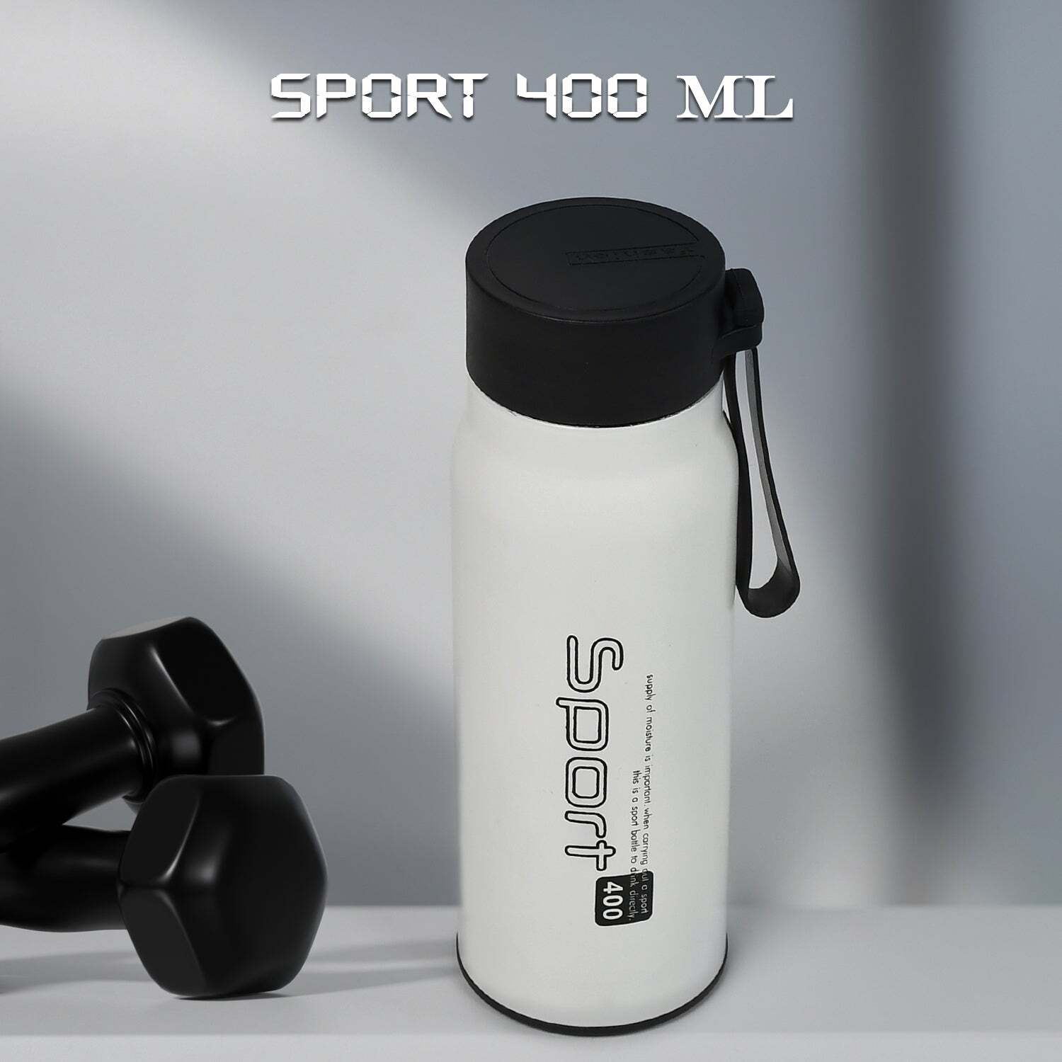 SPORTS WATER BOTTLE INSULATED STAINLESS STEEL KEEPS LIQUIDS HOT OR COLD WITH DOUBLE WALL VACUUM INSULATED BOTTLE (6789)