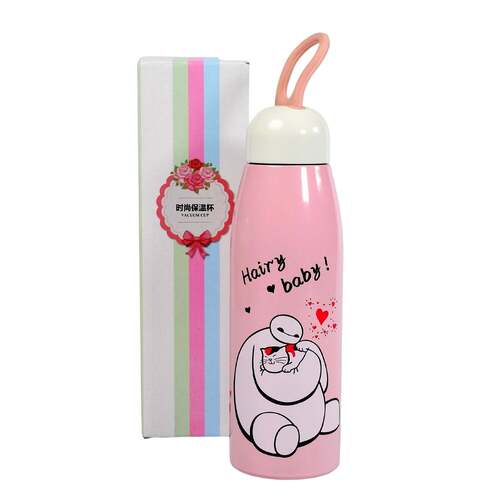 STEEL WATER BOTTLE VACUUM INSULATION BOTTLE PREMIUM BOTTLE FOR HOME KITCHEN SCHOOL and OFFICE USE (6795)