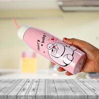STEEL WATER BOTTLE VACUUM INSULATION BOTTLE PREMIUM BOTTLE FOR HOME KITCHEN SCHOOL and OFFICE USE (6795)