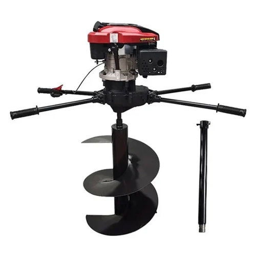 Semi-Automatic Mecstroke Brand 4Stroke 196Cc Heavy Duty Petrol Operated Earth Auger