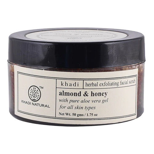 Khadi Natural Almond and Honey Facial Massage Gel With Scrub-50 