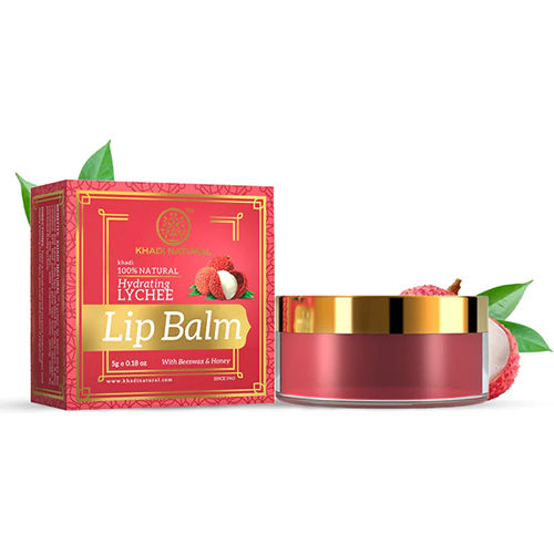 Khadi Natural Lychee Lip Balm 5 