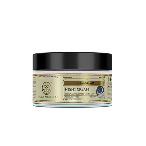 Khadi Natural Herbal Night Cream-50 G Age Group: Adults