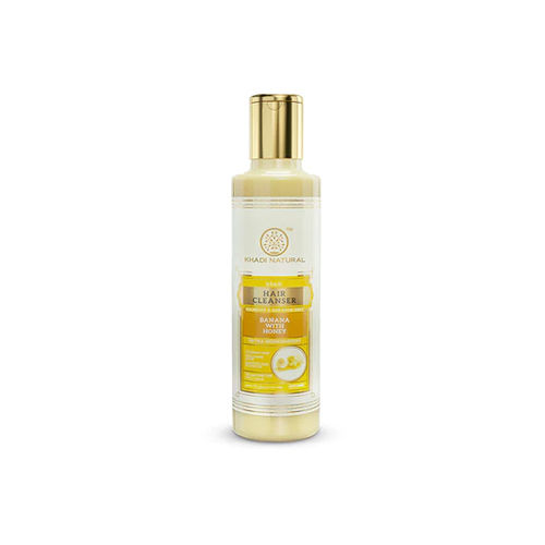 Khadi Natural Banana With Honey Hair Cleanser- Sulphate and Paraben Free-210 ml