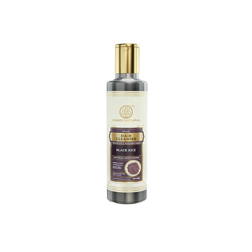 Khadi Natural Black Rice Hair Cleanser- Sulphate and Paraben Free-210 ml