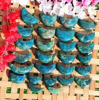 Chrysocolla Crescent Moons