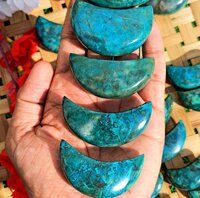 Chrysocolla Crescent Moons