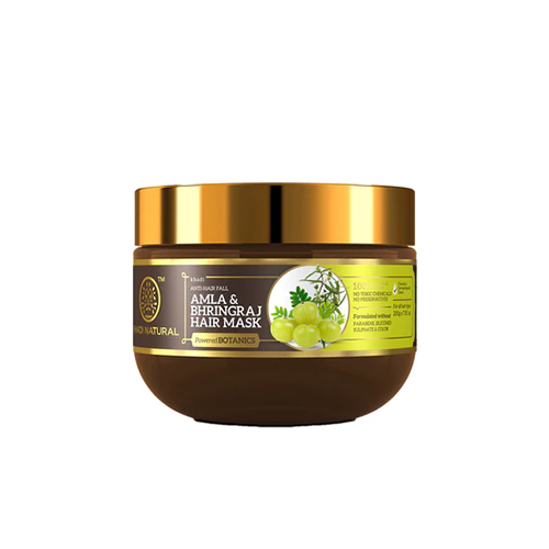 Khadi Natural Amla and Bhringraj Hair Mask - Parabens Silicones Sulphate and Color Free-200 g