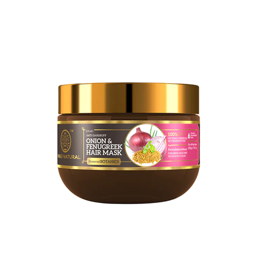 Khadi Natural Onion and Fenugreek Hair Mask - Paraben Silicones Sulphate and Color Free