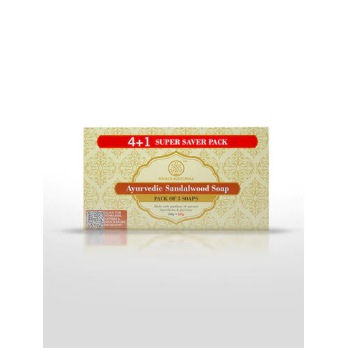 Khadi Natural Combo Pack(4 and 1)-Herbal Sandalwood Soap