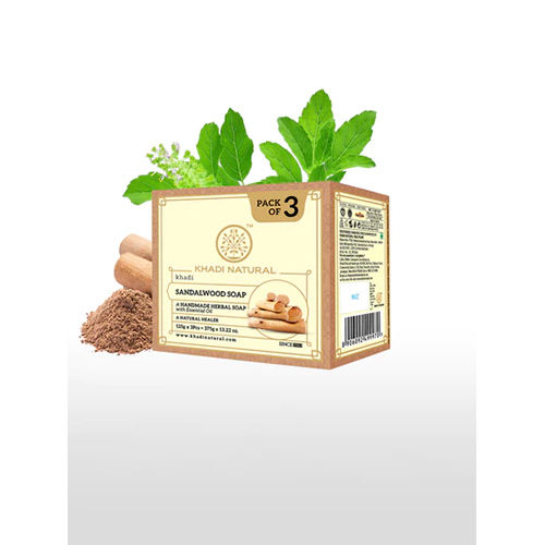 Khadi Natural Sandalwood Soap Pack of 3