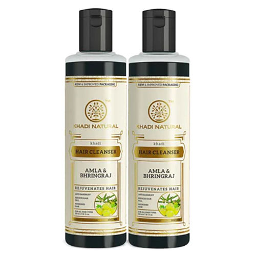 Khadi Natural Amla And Bhringraj Hair Cleanser - Pack Of 2 Recommended For: All