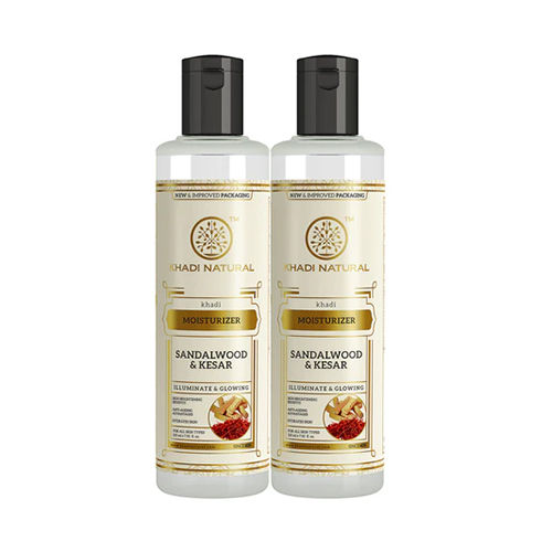 Khadi Natural Sandalwood And Kesar Moisturizer- Pack Of 2 Recommended For: All