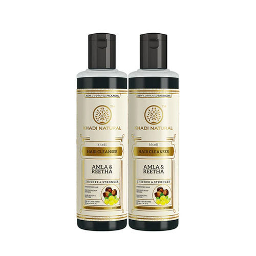 Khadi Natural Amla And Reetha Hair Cleanser - Pack Of 2 Ingredients: Aloe Vera