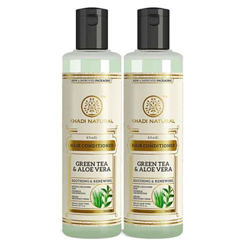 Khadi Natural Green tea and aloe vera conditioner - pack of 