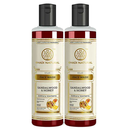 Khadi Natural Sandalwood and honey face wash - pack of 