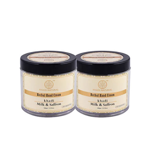 Khadi Natural Milk and saffron-hand cream - pack of 