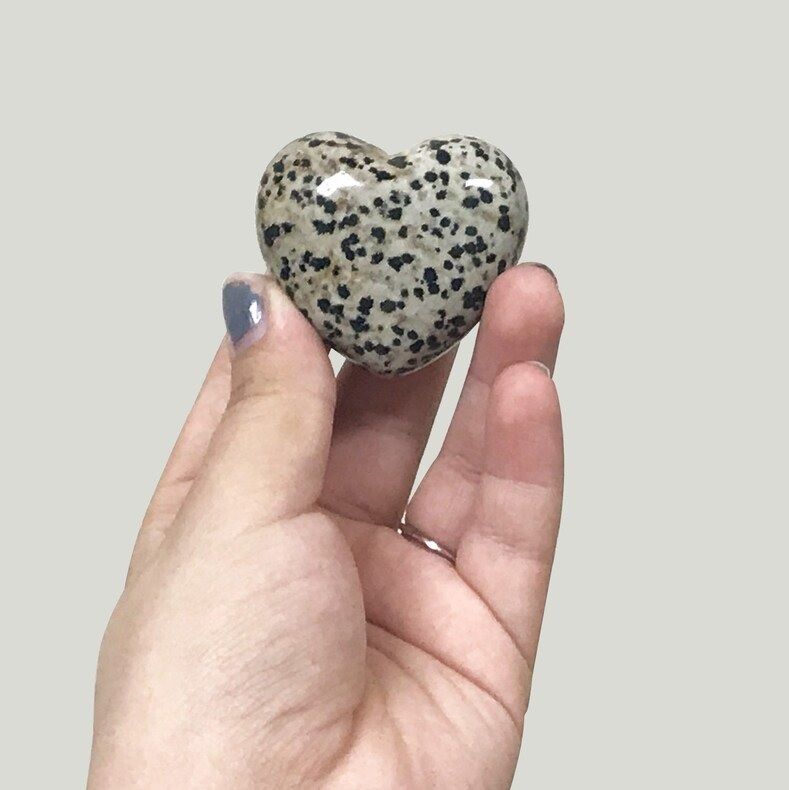 Dalmatian Jasper Hearts