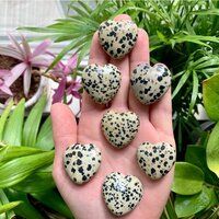 Dalmatian Jasper Hearts